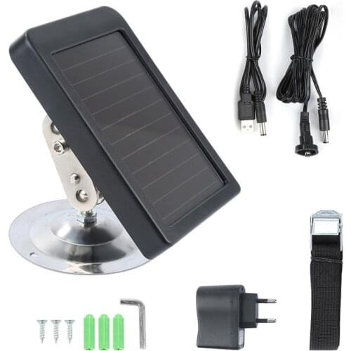 7V 1500mah Outdoor Solar Panel Charger US/EU Plug External Power Battery Source Only For SUNTEK Hunting Cameras