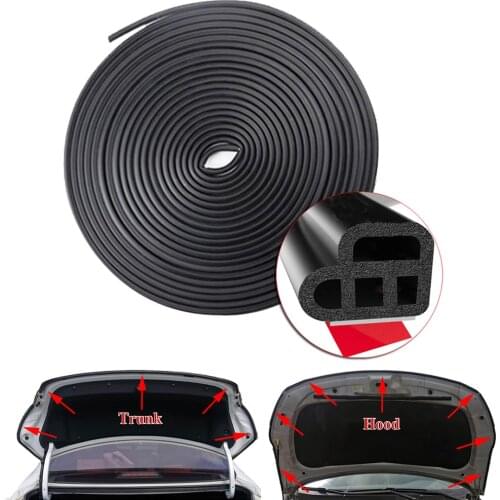 Upgraded 10M Double Layer Seal Strip Car Door Trunk Weather Strip Edge Moulding