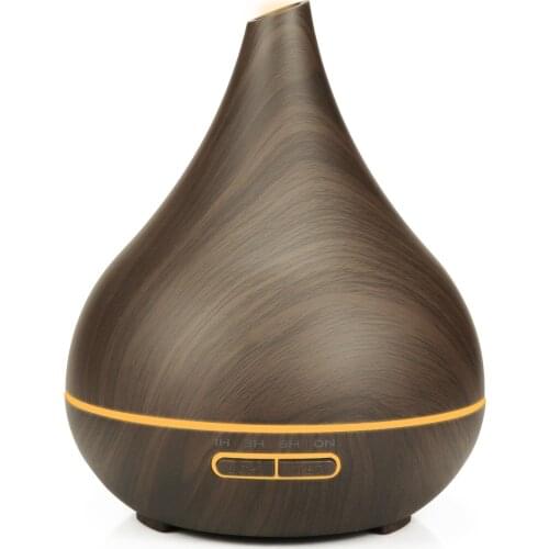 Air Humidifier Ultrasonic Essential Oil Diffuser Aroma Lamp Aromatherapy Electric Aroma Diffuser Mist Maker for Home Wood 400ml