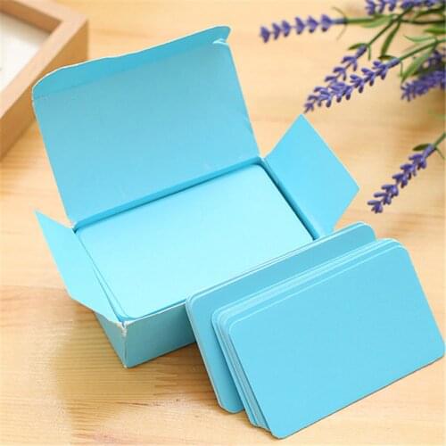 On sale ! gifts Students DIY Cards Blue retro style Multifunction Blank gift card set.90pcs per set / Greeting Cards