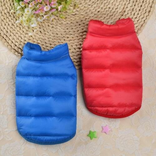 Windproof Dog Clothes Winter Warm Pet Vest Jacket For Small Dogs Puppy Clothing Chihuahua Bulldog Sleeveless Apparel Pug Coat