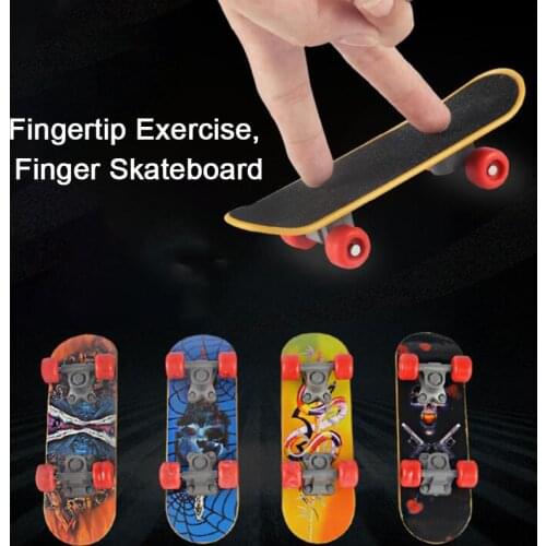 1pcs 9.5/10/13cm Fingerboard Mini Finger Skateboard Plastic Finger Skate Scooter Throwbacks Original Boys Mini Skateboard Toy