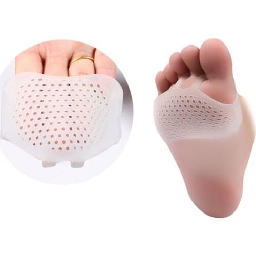 100pairs/lot Cellular Breathable Soft Silicone Gel Toe Pads High heel shock Anti Slip-resistant metatarsal foot Pad Forefoot Pad