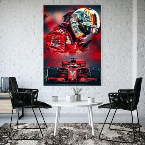 11StyleCompetition player Lewis Hamilton F1 Poster Racing Driver Valtteri Bottas Canvas Painting Wall Art Picture Living Room De