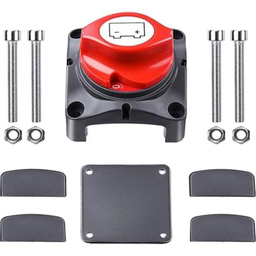 12V-48V Battery Disconnect Switch Battery Isolator Switch Master Power Cut Off Kill Switch Waterproof Marine Switch for Car RV B