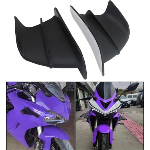 2 X Motorcycle Winglet Spoiler For KAWASAKI H2 H2R For Yamaha BWS GP