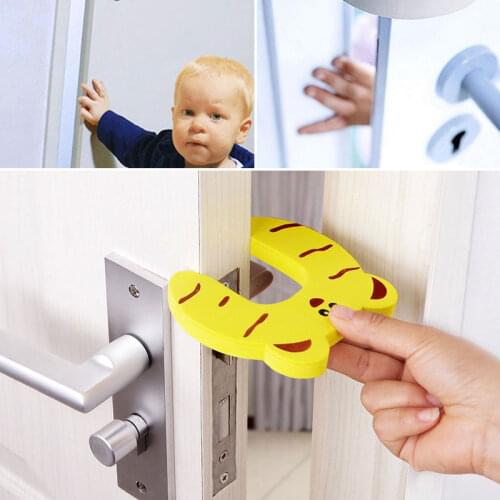 7Pcs/Lot Protection Baby Safety Cute Animal Security Door Stopper Baby Card Lock Newborn Care Child Finger Protector