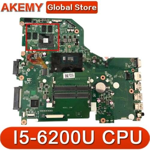 Akemy Laptop motherboard For Acer Aspire E5-574G I5-6200U DA0ZRWMB6G0 N15V-GM-A1 DDR3 Mainboard
