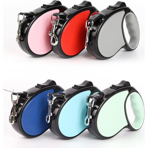 3/5M Retractable Dog Leashes Automatic Adjustable Extending Nylon Dog Leash Rope Cats Leash Walking Pet Accessories