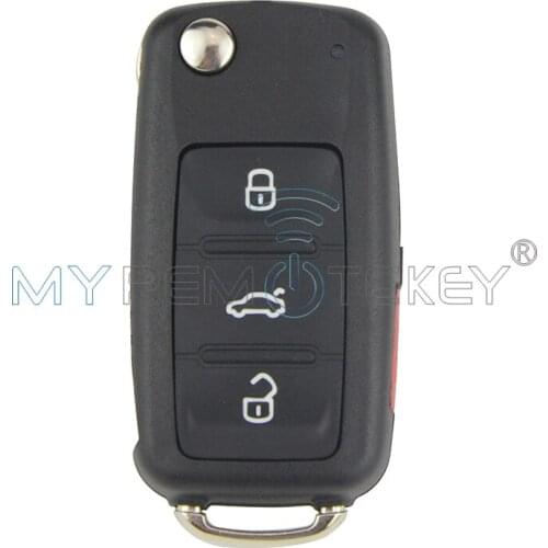 Remtekey Flip car remote key 4 button 5K0837202AE 315 Mhz for VW Bettle CC EOS Golf Jetta Passat Tiguan Touareg 2014 2015 2016