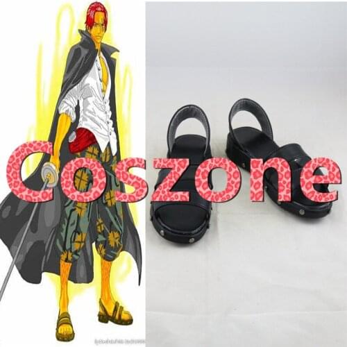 One Piece Shanks Cosplay Shoes Boots Halloween Cosplay Costume Accessory