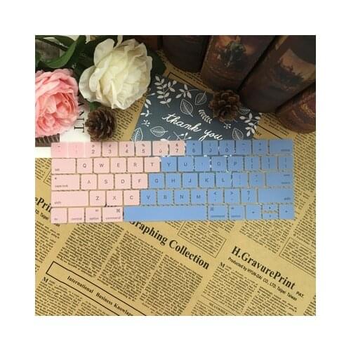 US English Keyboard Case For MacBook Pro 13 A1706 Pro 15 A1707 2016 2017 With Touch Bar Keyboard Cover Silicone Protector
