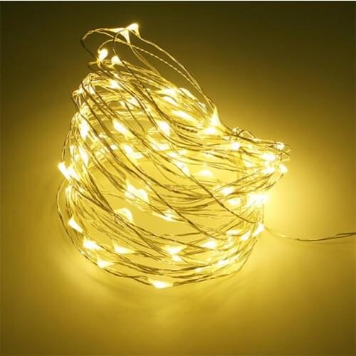1-10M Fairy Lights Copper Wire LED String Lights For Christmas Garland Indoor Wedding New Year Decoration Battery Powered 5z