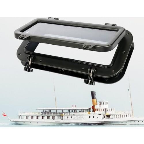 Boat Window Opening Portlight Hatch ABS 4mm Tempered Glass For RV Yacht Camper Etc Anti-UV 15.75*7.87″ Boat Accessories Marine