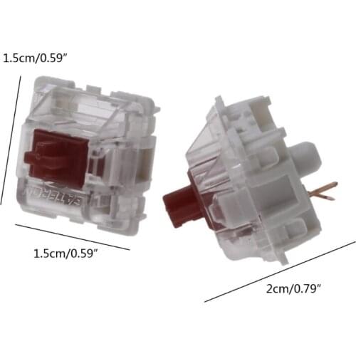 10Pcs Gateron SMD Brown Switches Mechanical Keyboard 3pin Gateron MX fit GH60