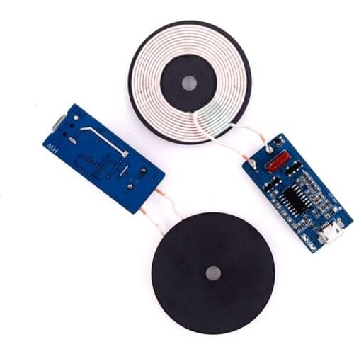 5V 1A Wireless Power Supply Charger Module Transmitter PCBA Circuit Board with DIY Coil Charging 5W Wireless Charging Standard
