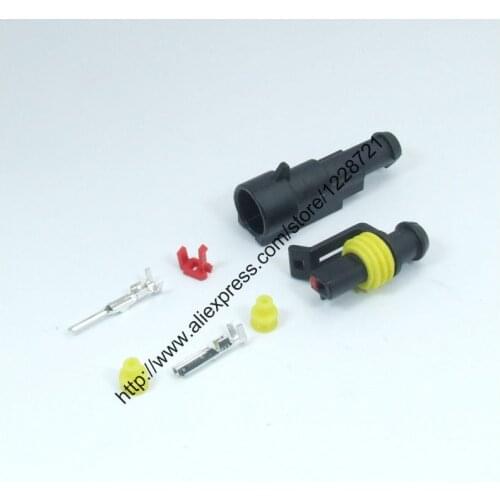 Sets 10 282079-1 282103-1 IP67 1pin way Super Sealed Waterproof Electrical Wire Connector Auto Plug for Car caravan marine jet