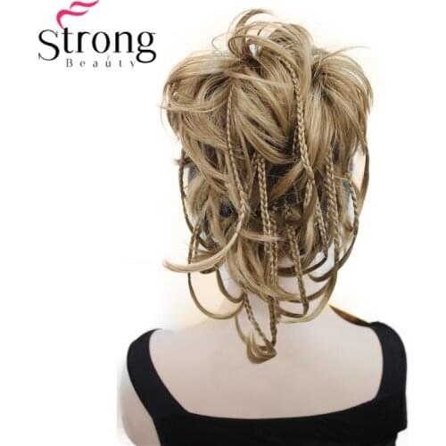 StrongBeauty 12 Inch Adjustable Messy Style Ponytail Hair Extension Synthetic Hair-Piece with Jaw Claw COLOUR CHOICES