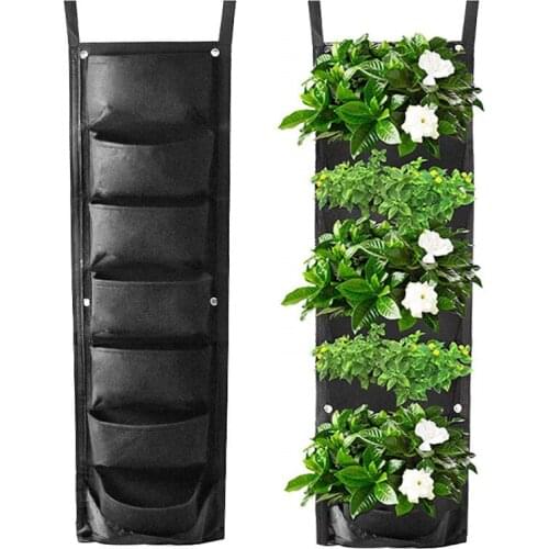 NEW DESIGN Vertical Hanging Garden Planter Flower Pots Layout Waterproof Wall Mount Hanging Flowerpot Bag Indoor Outdoor Use