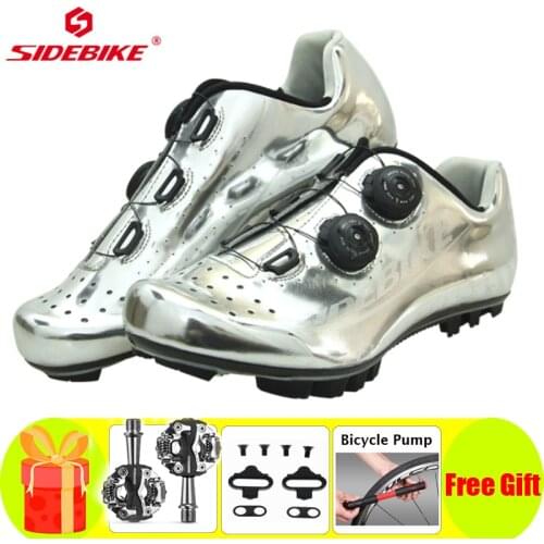 SIDEBIKE New Carbon MTB Bike Cycling Shoes Auto-lock Ultralight Mountain Bike Athletic Riding Shoes Zapatillas Ciclismo