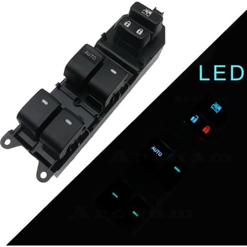 Car Window Lifter Control Switch Master Power Electric for Toyota RAV4/Camry/Corolla/Yaris/Highlander/Vios 2006-2013