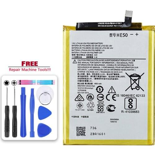 HE50 5000mAh Replacement Battery for Motorola Moto E4 Plus Mobile Batteries Replacement XT1773 XT1775 XT1771 XT1774 E5 Plus