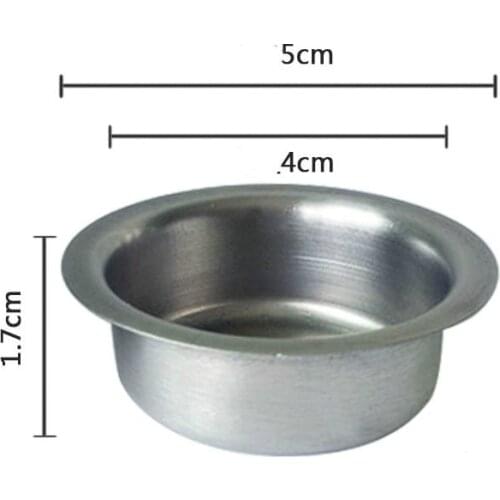 50pcs Stainless steel candle cup candlestick accessories oil lamp holder Metal Candle Cups DIY Holders DIY Candle Containers