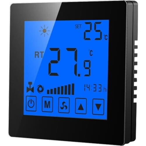 Touch Screen Programming Floor Heating Temperature Controller Temperature Regulator Backlight Electric Heating Room Thermostat