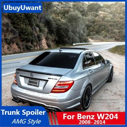 UBUYUWANT For Mercedes W204 Spoiler 2008 2009 2010 2011 2012 2013 Abs Plastic Car Tail Wing Decoration Trunk Spoiler For Cars