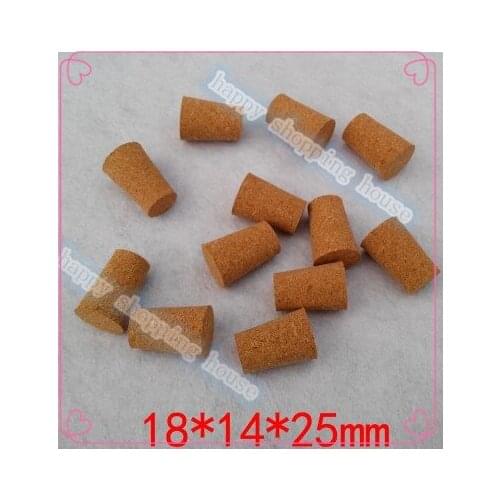 Packing material cork Sealed bottle stopper large pudding jars cork tea glass bottle 18mm*14mm*25mm