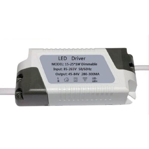 External Power Supply Dimming Driver 15-25 * 1W LED Dimmable Panel Light Drive 15W 18W 20W 25W x10