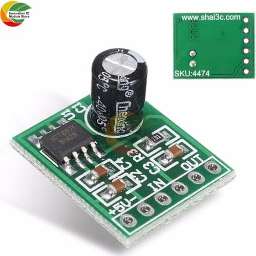 Mini XPT8871 Mono Stereo Lithium Battery Power Amplifier Board 6W Sing Machine Module 3v 5v 5W Audio Output Input XH-M125
