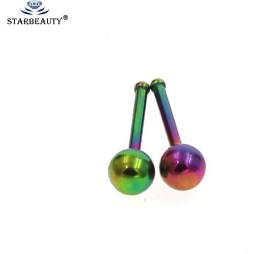 1Pc Mix Colors Trendy Nose Studs Screw Rings With Rhinestones Body Piercing 20G Surgical Steel Small Indian Body Jewelry