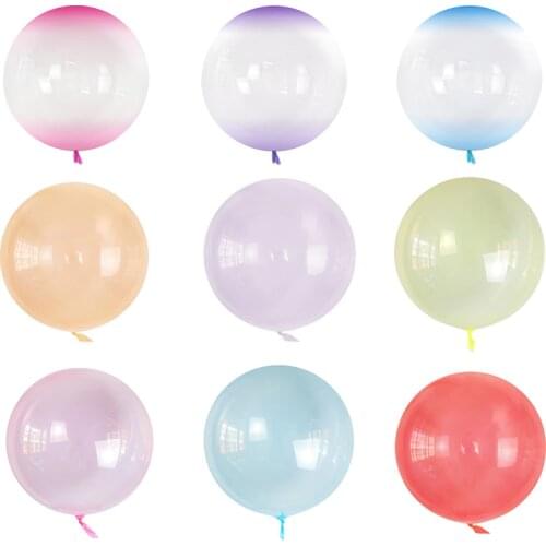 10/20/50pcs 18inch Luminous Transparent Bobo Bubble Ballons Christmas Wedding Marriage Birthday Party Decorations Balloons