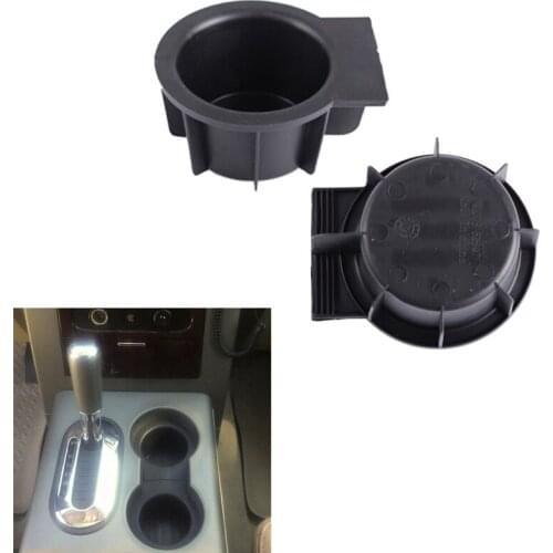 1x new universal Front Console Cup Holder Insert Liner car interior For Ford F-150 Expedition Navigator