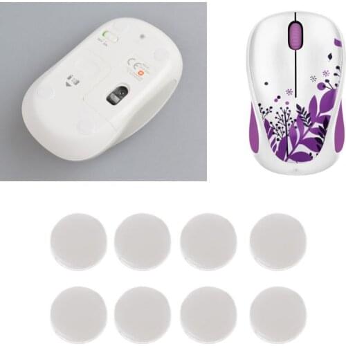 2 Sets/pack Tiger Gaming Mouse Feet Mouse Skate For Logitech G1 MX300 M100 M235 Mouse White Mouse Glides Curve Edge