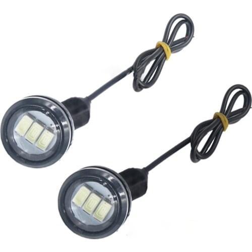 2 Pcs 12V 5W Motorcycle Hawk-eye Lights Ghost-fire Lamp Modification Lamp Pedal Led Mirror Lamp Head-light Rogue Light