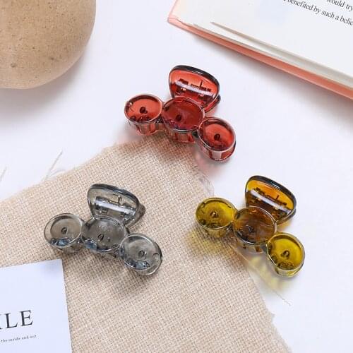 2021 New Women Girls Retro Transparent Hair Claws Simple Hair Clips Acrylic Hairpins Ornament Headband Fashion Hair Accessories