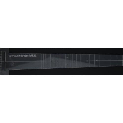 23/26 Inch Transparent Guitar Fingerboard Bridge Template Mold Luthier Tool