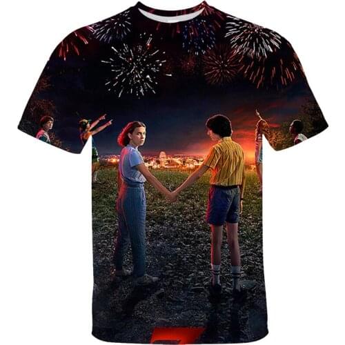 3D Stranger Things TShirt Men/women Tshirt Children Graphic T-shirt Top Tee Shirts Funny Clothing Harajuku Short Sleeve T-Shirts