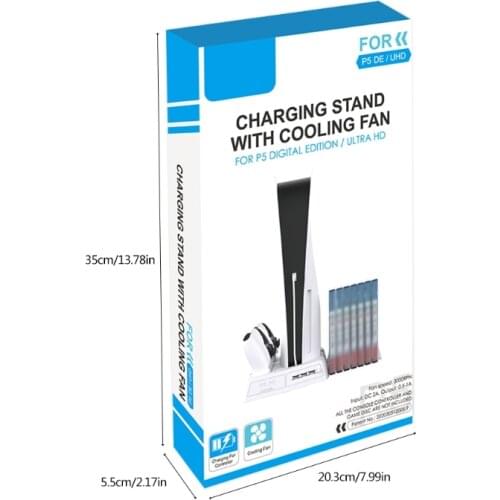 Household Vertical Cooling Stand Computer Set Safety Parts for PS5 /Digital Edit M5TE