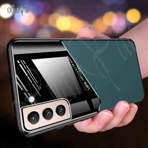 For Galaxy S21 Cover XUANYAO Magnetic Leather Case Cover For Samsung Galaxy S21 Plus S21 Ultra Cover Silicone Soft Frame Case