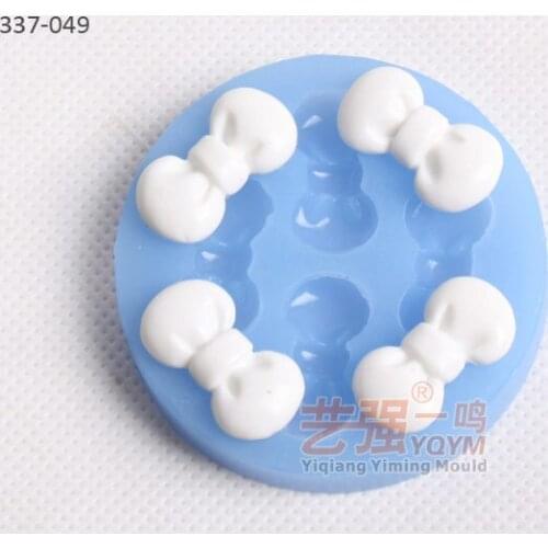 D51*8mm silicone mould mini bow shape fondant cake mold decoration diy handmade resin clay mold craft tools