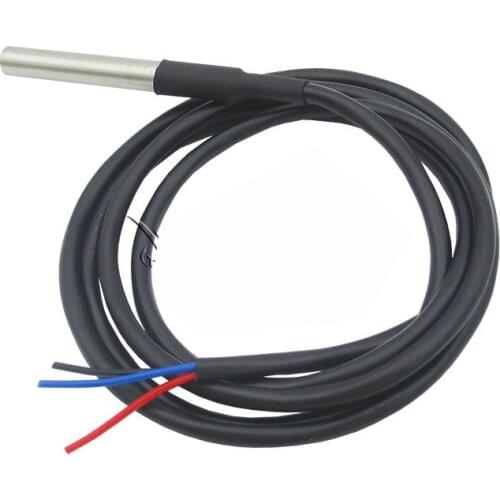 Free Shipping 5pcs Stainless steel package 1 meters waterproof DS18b20 temperature probe temperature sensor DS18B20