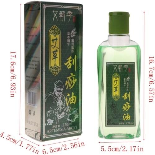 220ml Argy Wormwood Essential Oil Chinese Herbal Body Massage SPA Scrape Therapy