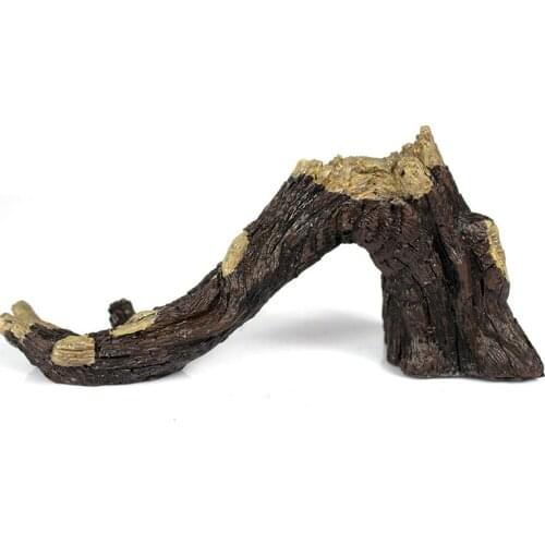 Ecological Resin Mountain Fish Play Tree House Aquarium Decoration Hole Cave Decor For Fish Tank Ornament Decoration Landscaping