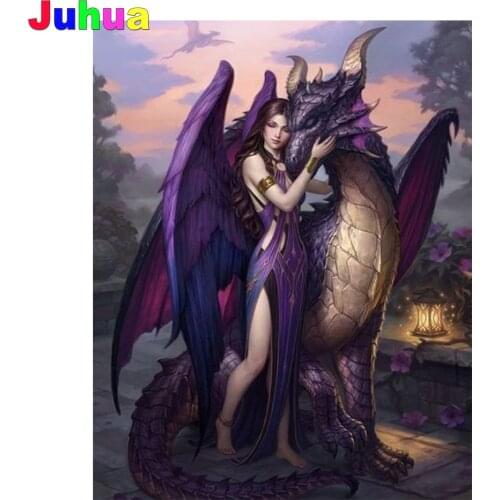 Dragon 5d diy diamond painting full drill mosaic Angel fairy diamond embroidery gift diamond stitch Handmade art home decor