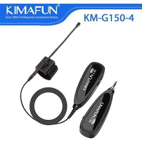 KIMAFUN 2.4G Musical Instruments Auto-paring Mics Wireless Microphone for Flute Clarinet Harmonica Piccolo Soft Smooth Sounds