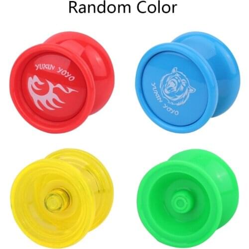 Classic Yo Yo Trick Ball Colorful Metal Yo-yos Toy for Toddlers Responsive Game Interactive String Yo Yo for Beginners 69HE