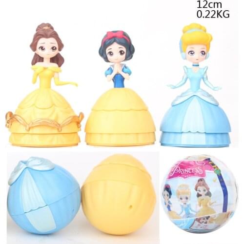 Disney Princess Dolls 3pcs/Set Frozen Elsa Lol Egg Bebek Pvc Action Figures Lol Serie 3 Ball Poupee Baby Toys Gift For Childrens